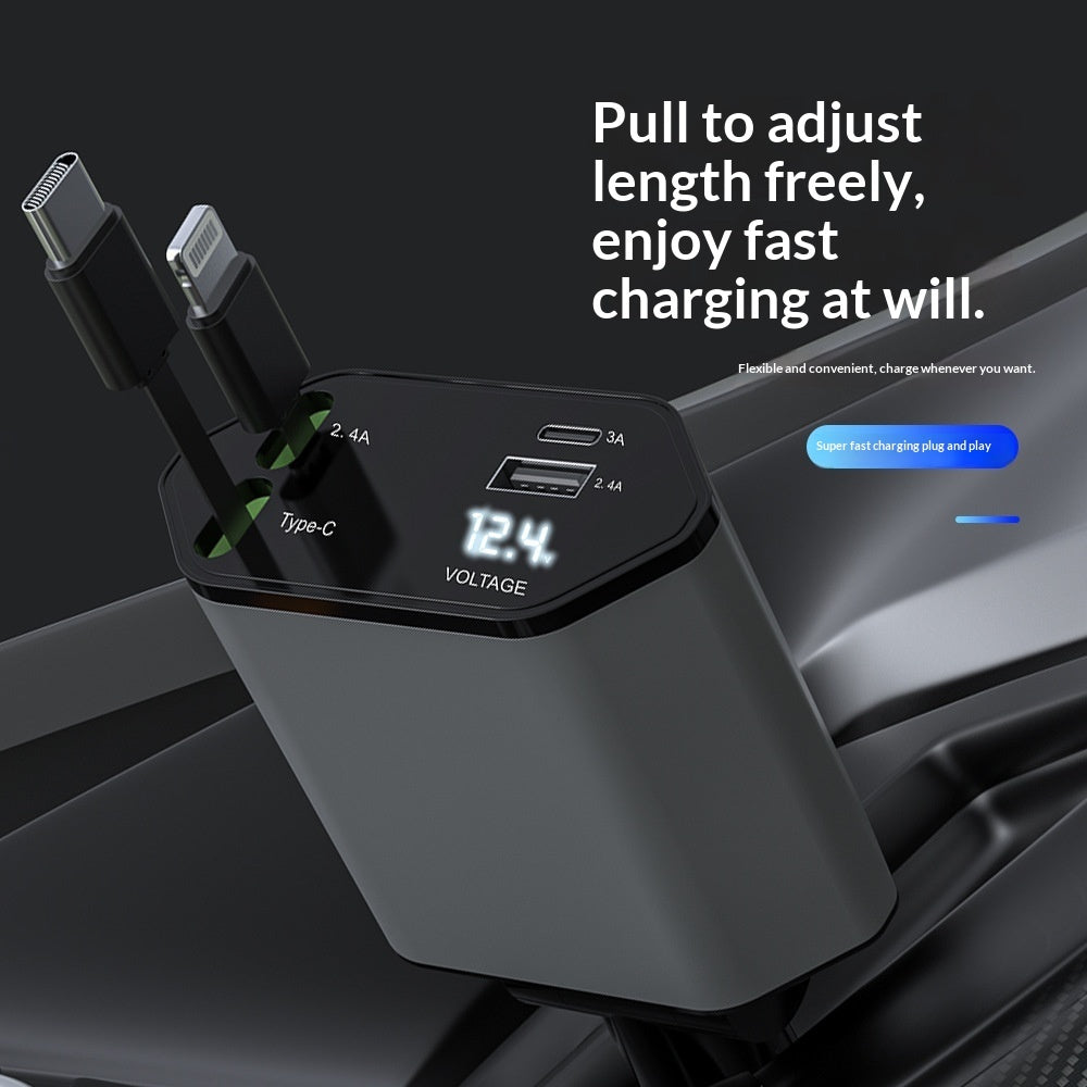 4-in-1 Car Charger Super Fast Charging