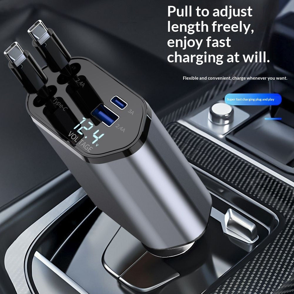 4-in-1 Car Charger Super Fast Charging